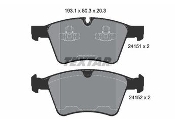 Fren Disk Balata Ön TEXTAR 2415101  A1644201320 1644201320 A1644202520 1644202520