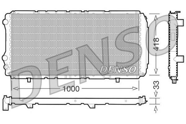 Su Radyatörü  DENSO DRM09075