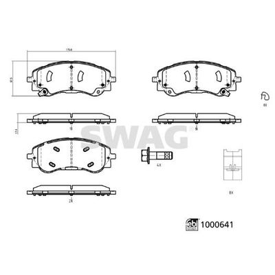 Fren Disk Balata Ön Aiways   SWAG 33 11 3708