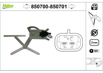 Cam Krikosu Ön Sol VALEO 850700  5184916