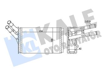 Kalorifer Radyatörü  MAHER 10733  8D1819030B 893819030A 893819030B 893819031C 893819031D 8D1819030A 8D1.819.030 A 8D1.819.030 B 8D1819030C 8D1819031A 8D1819031B 8D1819031C 893819031A 893819031B