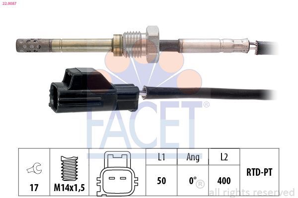 Egzoz Sıcaklık Sensörü  Volvo XC70 (04.2007->)  ZEGEN ZEGT1101