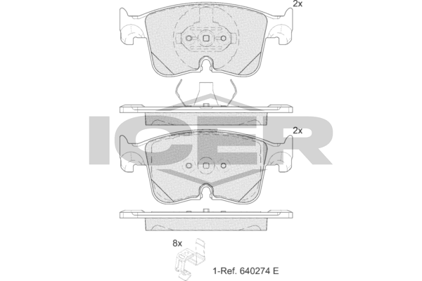 Fren Disk Balata Ön Audi A3 Sportback (8YA)(03.2020->)  AYD 60948A