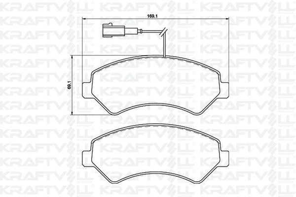 Fren Disk Balata Ön Fiat Ducato Luxusbus Panorama 35 (290)(06.2015->)  KRAFTVOLL 07010045