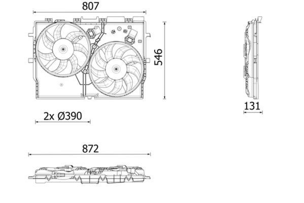 Radyatör Fan ve Motoru  MAHLE CFF 627 000P