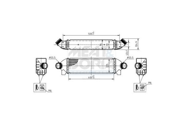 Turbo Radyatörü  Ford Transit P.Van Orta boy Şasi (FY)(2000->)  MAHER 14756