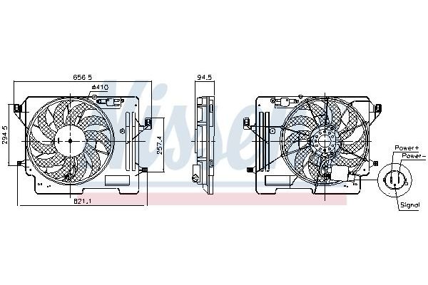 Radyatör Fan ve Motoru  NISSENS 850080