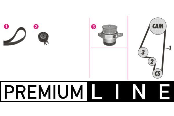 Devirdaim Su Pompası  Skoda Felicia Combi (795)(11.1994->)  MAHLE CPK 39 000P