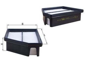 Hava Filtresi  MAHLE LX 4433  2311334100 2311334101 2314034100 2314034101