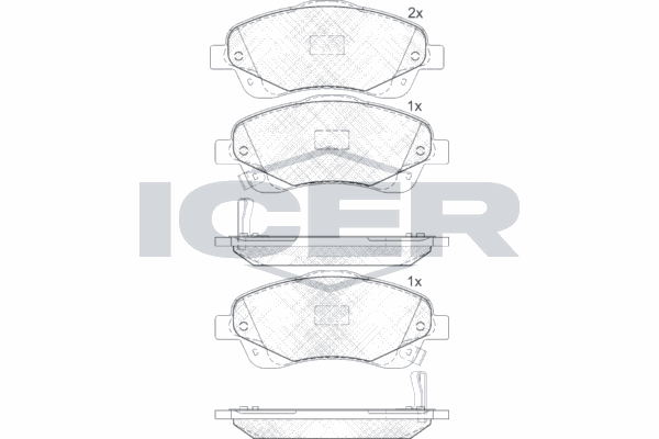 Fren Disk Balata Ön Toyota Avensis Combi (T27)(2008->)  MAGNETI MARELLI 323700006800