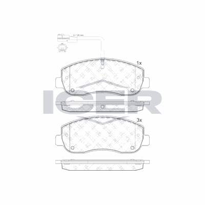 Fren Disk Balata Ön Nissan NV400 Kombi (X62)(2011->)  MAGNETI MARELLI 323700010700