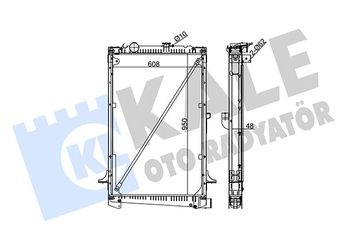 Su Radyatörü  KALE 350230  1330S41330W9 1330S4 1330W9 1371372 1434917 1434917R 1627415 1627415R 1668227 1687954 1698298 1698298R 1698299 1698299R 1739551 1739551R 1954989 1954990