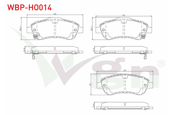 Fren Disk Balata Ön WGN WBP-HO014
