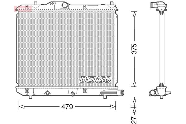 Su Radyatörü  DENSO DRM47013