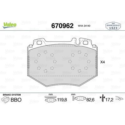 Fren Disk Balata Ön VALEO 670962