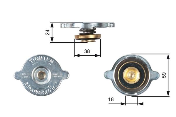 Radyatör Kapağı  GATES RC113