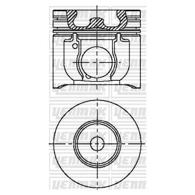 Piston (89.91MM-STD)  YENMAK 31-04250-001