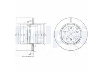 Fren Disk Ayna Arka Sağ ve Sol DELPHI BG3787  34216864045 34211166127 3421 1166 127