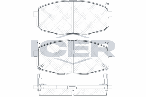 Fren Disk Balata Ön Kia Carens (RS)(2003->)  AYD 60483A