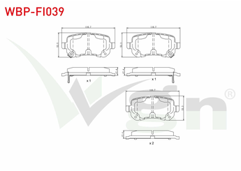 Fren Disk Balata Arka WGN WBP-FI039  