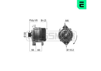 Alternatör  PSA ORJINAL 9201491  9201491 1204146 6204001 6204041 6204063 6204110 6204152 10457160 90443931 90540890 90542981 93175816 R1030075 R1530053
