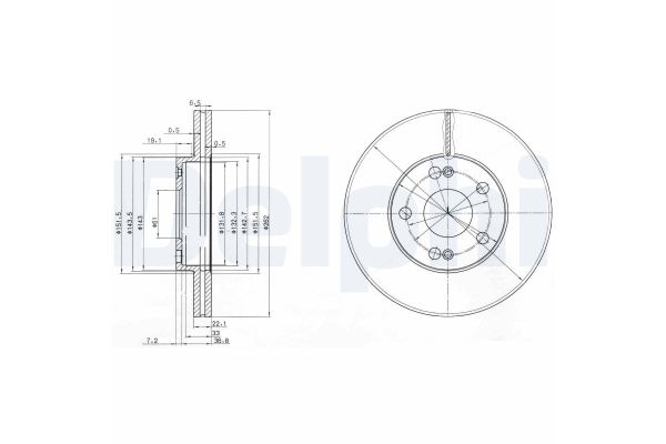 Fren Disk Ayna Ön Sağ ve Sol DELPHI BG2695