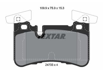 Fren Disk Balata Arka TEXTAR 2473301  A0064207820 A0004203400 54209020 0054209020 74209320 0074209320 A0054209020 4203400 0004203400 A0074209320 64207820 0064207820