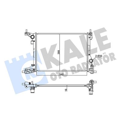 Su Radyatörü  Peugeot 306 Cabriolet (S2)(04.1997->)  KALE 347295