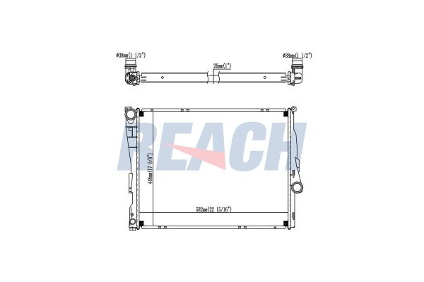 Su Radyatörü  BMW Z4 M Serisi Roadster (E85)(2006->)  BEHR CR 455 000S