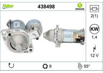 Marş Dinamosu  VALEO 438498  12417505979 12 41 7 505 979 7505979 7 505 979