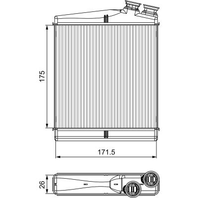 Kalorifer Radyatörü  Volvo S60 (03.2010->)  VALEO 811512