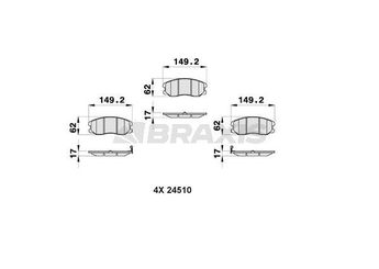 Fren Disk Balata Ön BRAXIS AB0172  20789468 4817764 22850989 95459512 4808861 96626070