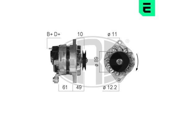 Alternatör  Fiat Ducato P.Van (290)(08.1990->)  ERA 210313A