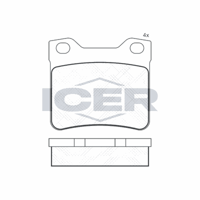 Fren Disk Balata Arka Peugeot 607 (S1)(11.1999->12.2004)  AYD 60295A