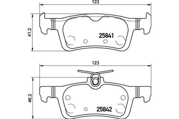 Fren Disk Balata Arka Ford Fiesta (CE1)(2017->)  BREMBO P 24 204