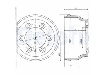 Kampana Arka Sağ veya Sol DELPHI BF330  7777842 4267288 6109245 6166059 6166060 86VB1126TB