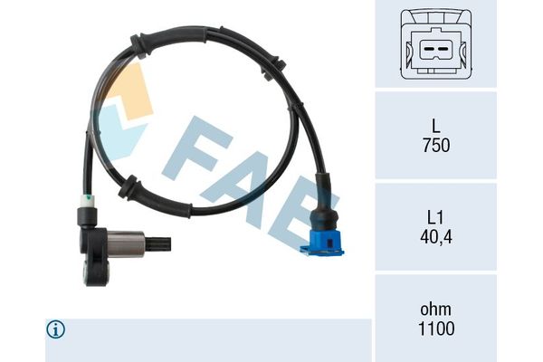 Abs Sensörü Arka Sağ veya Sol Citroen Saxo (03.1996->)  PSA ORJINAL 4545.80