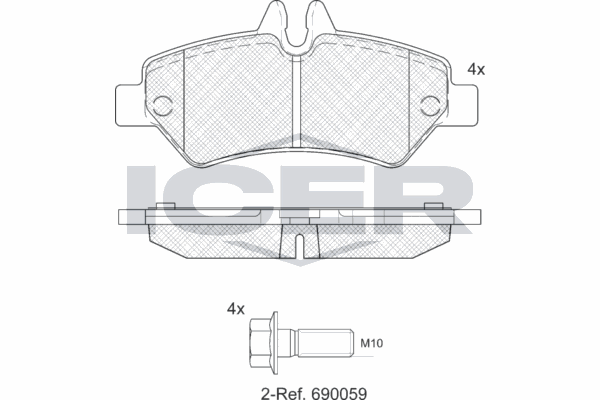 Fren Disk Balata Arka KALE BALATA 29190 190 04 ANS