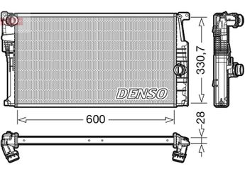 Su Radyatörü  DENSO DRM05015  19010 17117600520 17118678027 7600520