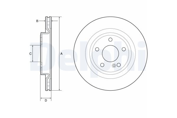 Fren Disk Ayna Arka Sağ ve Sol Mercedes CLA -Serisi (BM117)(03.2013->)  DELPHI BG4927C
