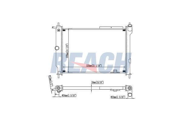 Su Radyatörü  Opel Astra F 4 Kapı (1991->)  ORİS BOP169026