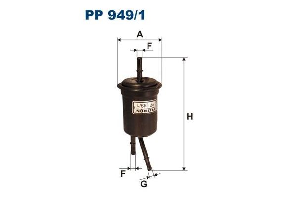 Yakıt Filtresi  Kia Rio (BC)(2000->)  FILTRON PP 949/1