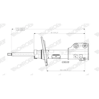 Amortisör Ön Sol Peugeot 208 (P2)(06.2019->)  PSA ORJINAL 9831177080