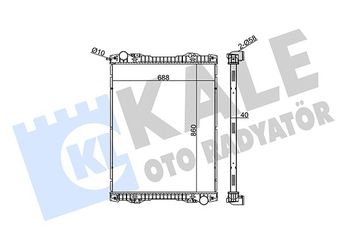 Su Radyatörü  KALE 349420  1300180 1300185  1300185 10570339 10570398 10570487 1491710 1766125 1769999 1770096 1784615 1798689