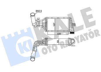 Turbo Radyatörü  MAHLE CI 71 000S  1302114 1302243 13 02 243 24436438 6302052 93170666 93175282 95512979 13 02 114 63 02 052