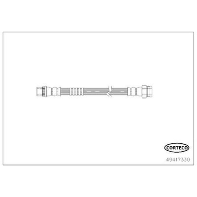 Fren Hortumu Arka Sağ veya Sol Peugeot 308 (07.2013->)  AXAM 04-05-07-0034