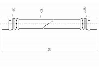Fren Hortumu Arka Sağ veya Sol CAVO C800 234A  21083506085