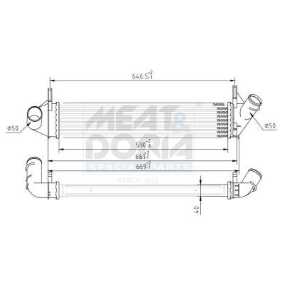 Turbo Radyatörü  Dacia Logan (05.2005->)  ORİS 1504-4835A