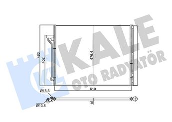 Klima Radyatörü  KALE 345315  64536805452 64539189238 6453 9 189 238 64539219843 64539350375 6805452 9189238 9219843