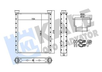 Kalorifer Radyatörü  MAHLE AH 309 000S  A2468300161 2468300161